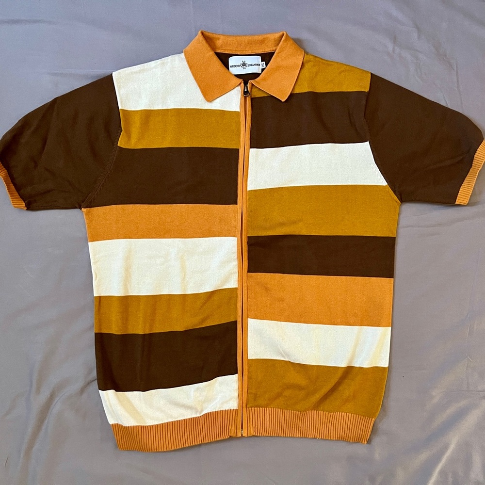 Zip Front Knit Polo